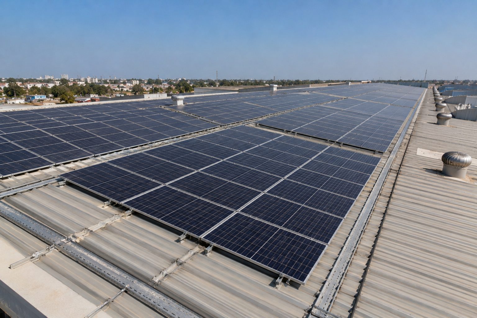 Industrial solar project