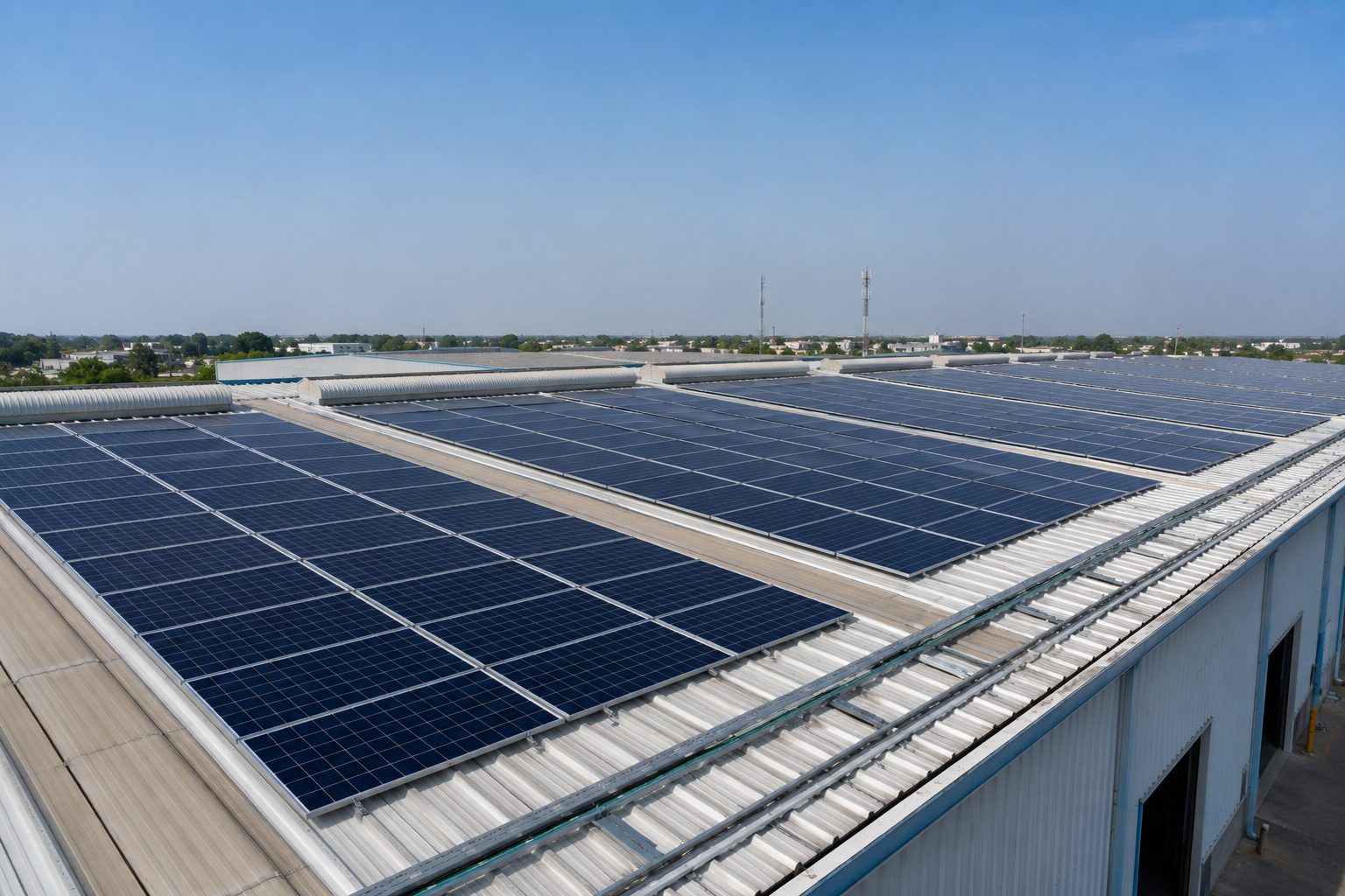 Industrial solar project