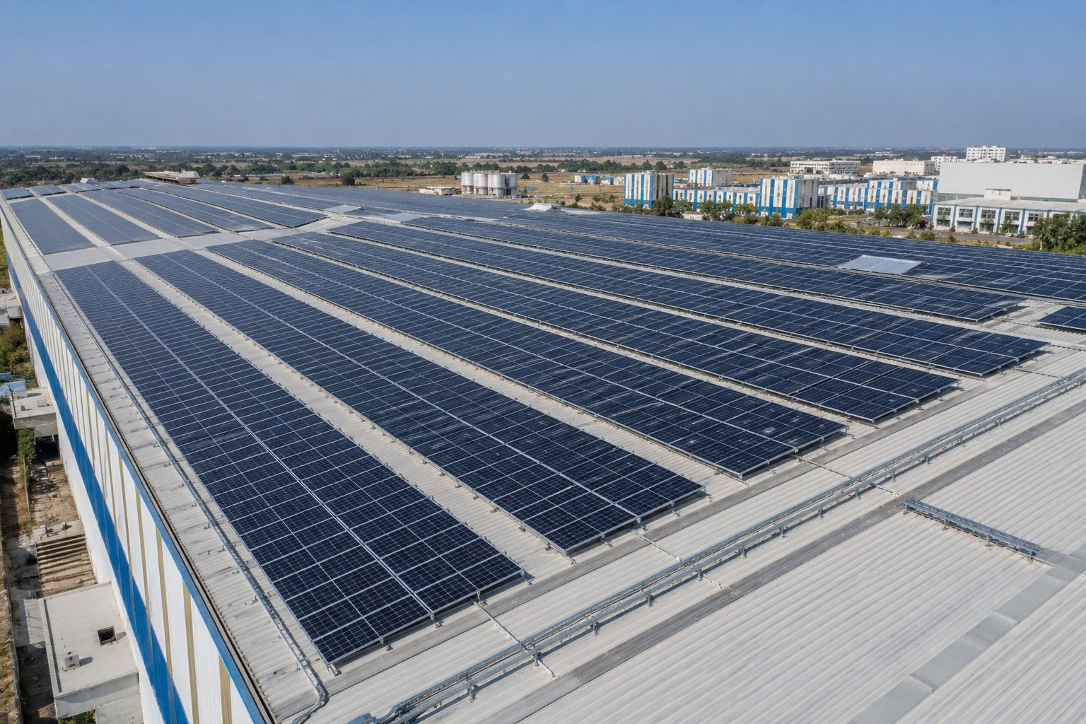 Industrial solar project