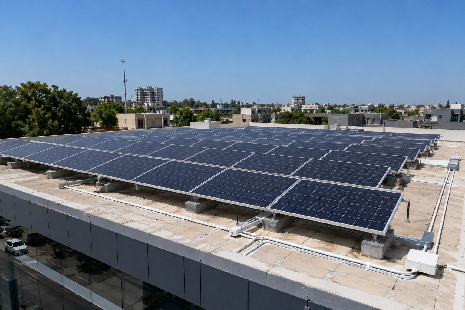 Industrial solar project